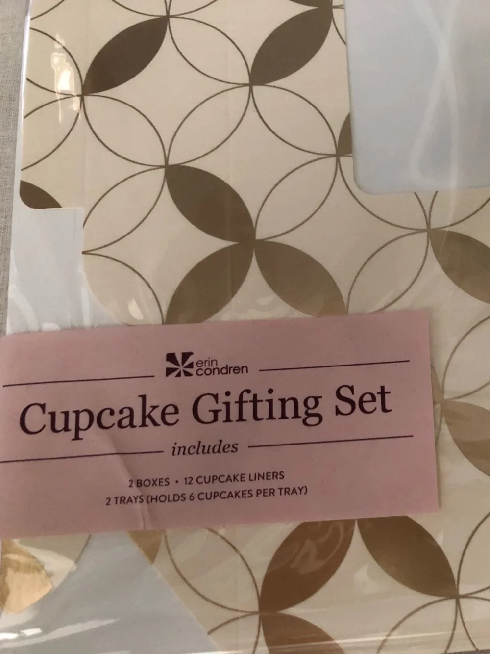 Erin Condren Cupcake Gifting Set Fall Box Set Liners, Trays, Boxes Sealed NEW